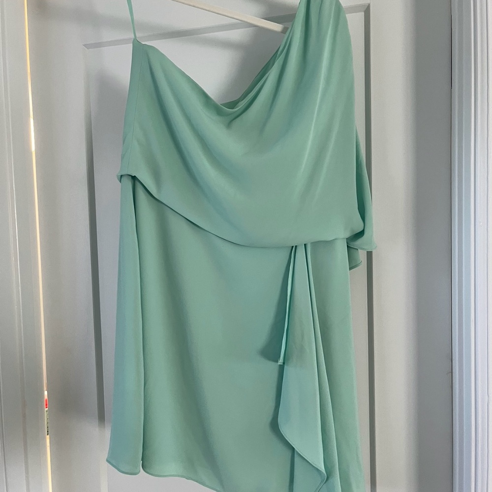 BCBG one shoulder mini dress